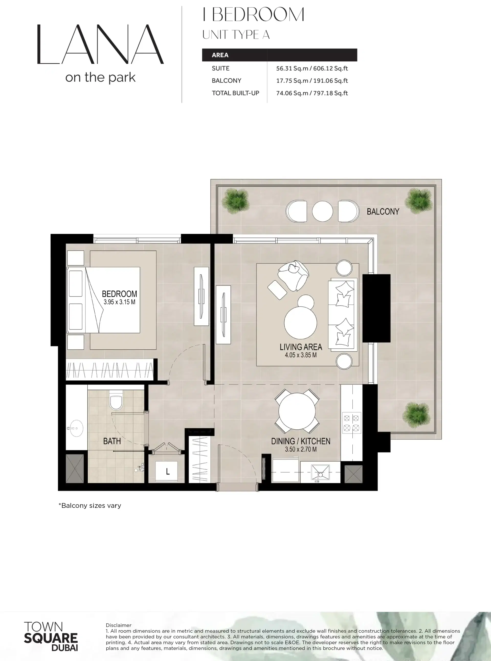 1 Bedroom Apartments