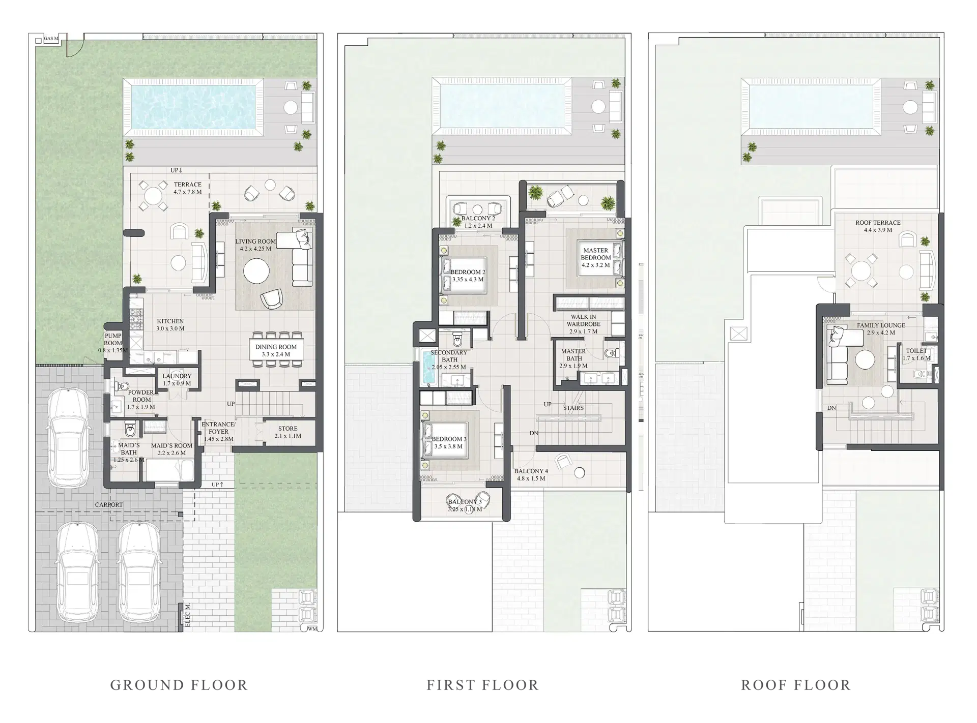 3 Bedroom Twin Villas