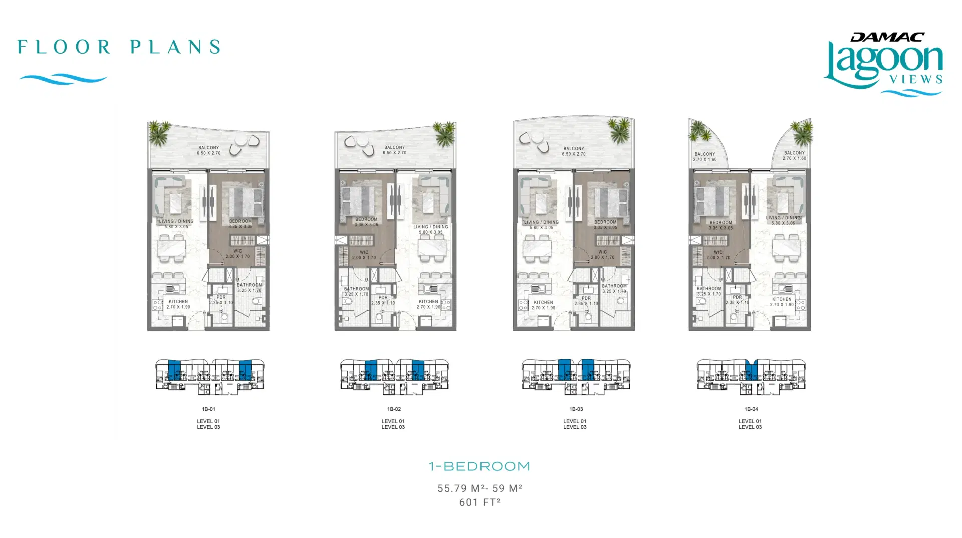 1 Bedroom Apartments