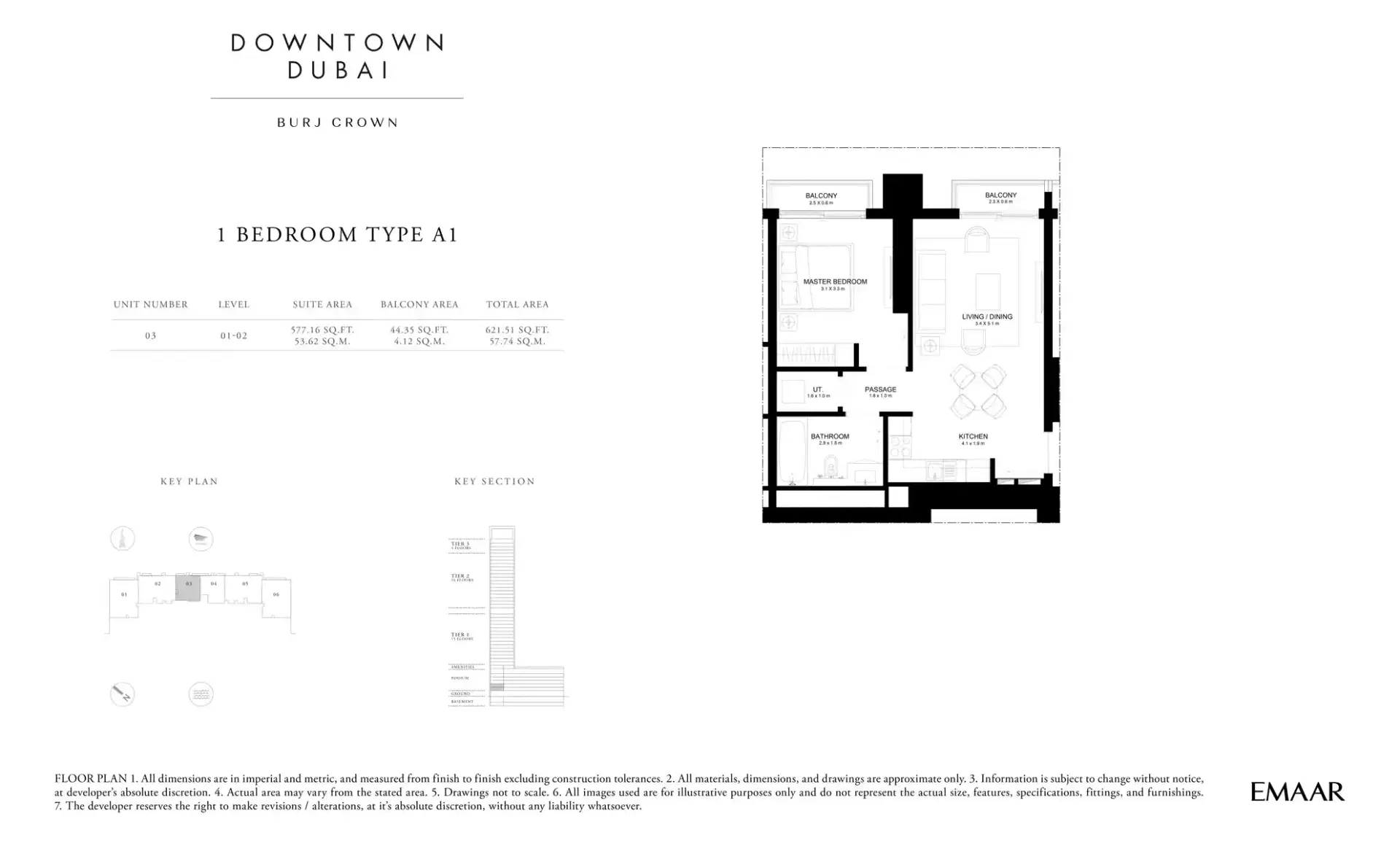 1 Bedroom Apartments