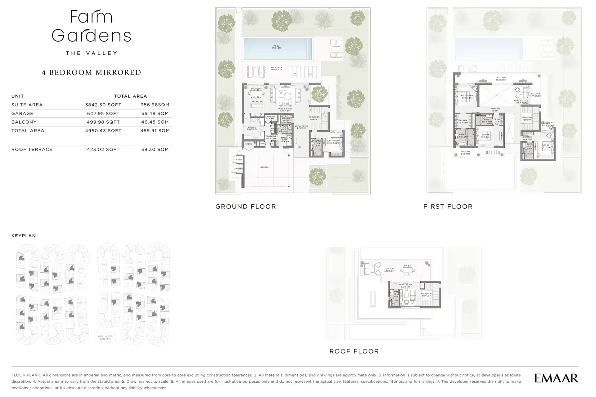 4 Bedroom Mirrored Villas