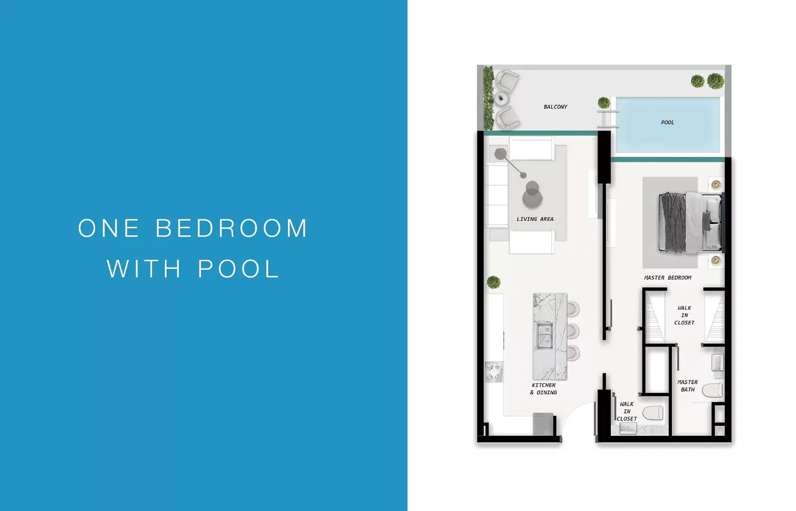 1 Bedroom Apartments