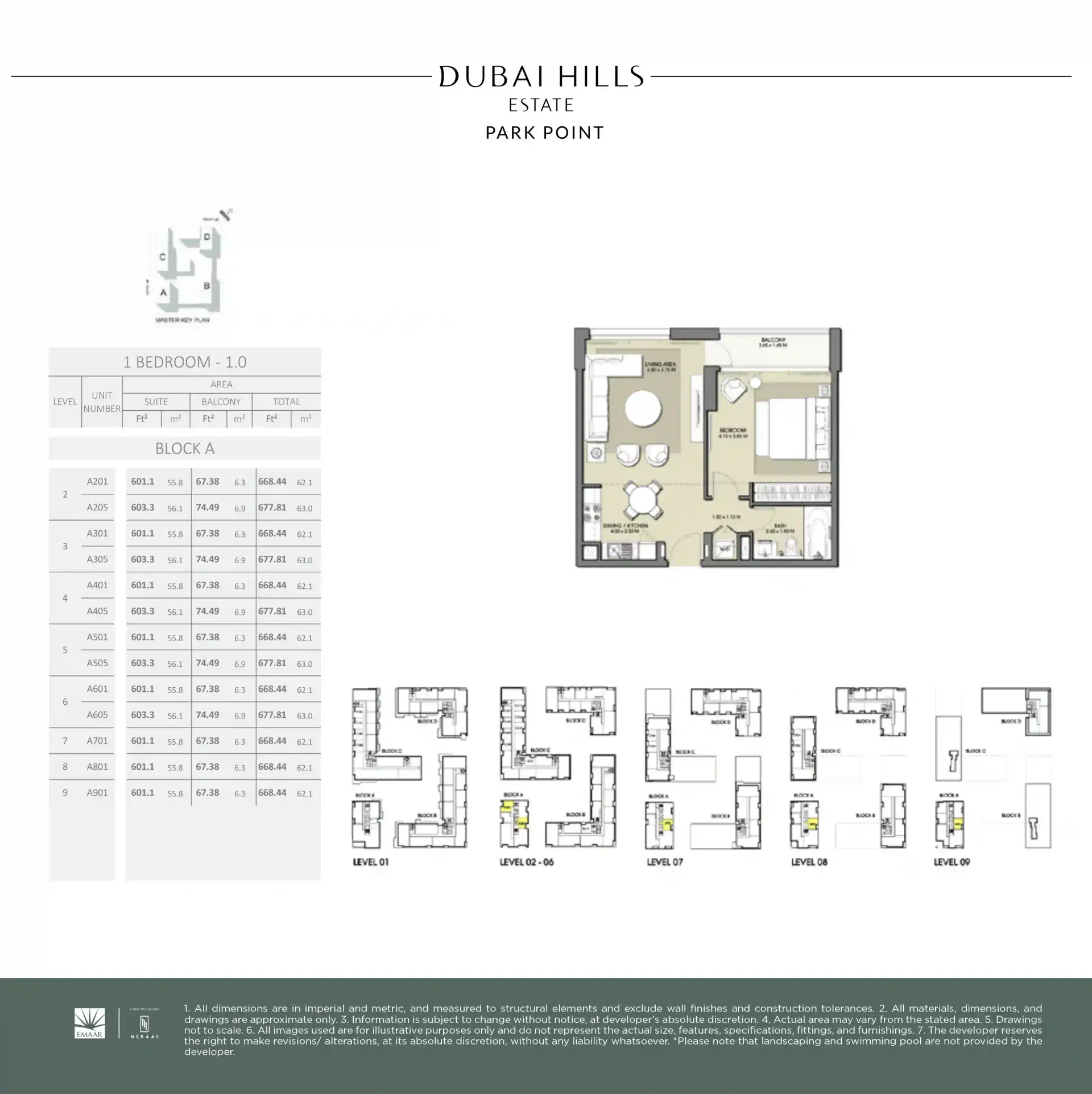 1 Bedroom Apartments