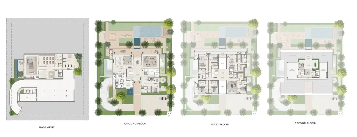 Emaar Lavita At The Oasis Dubai 7 BR Mansions Floor Plan
