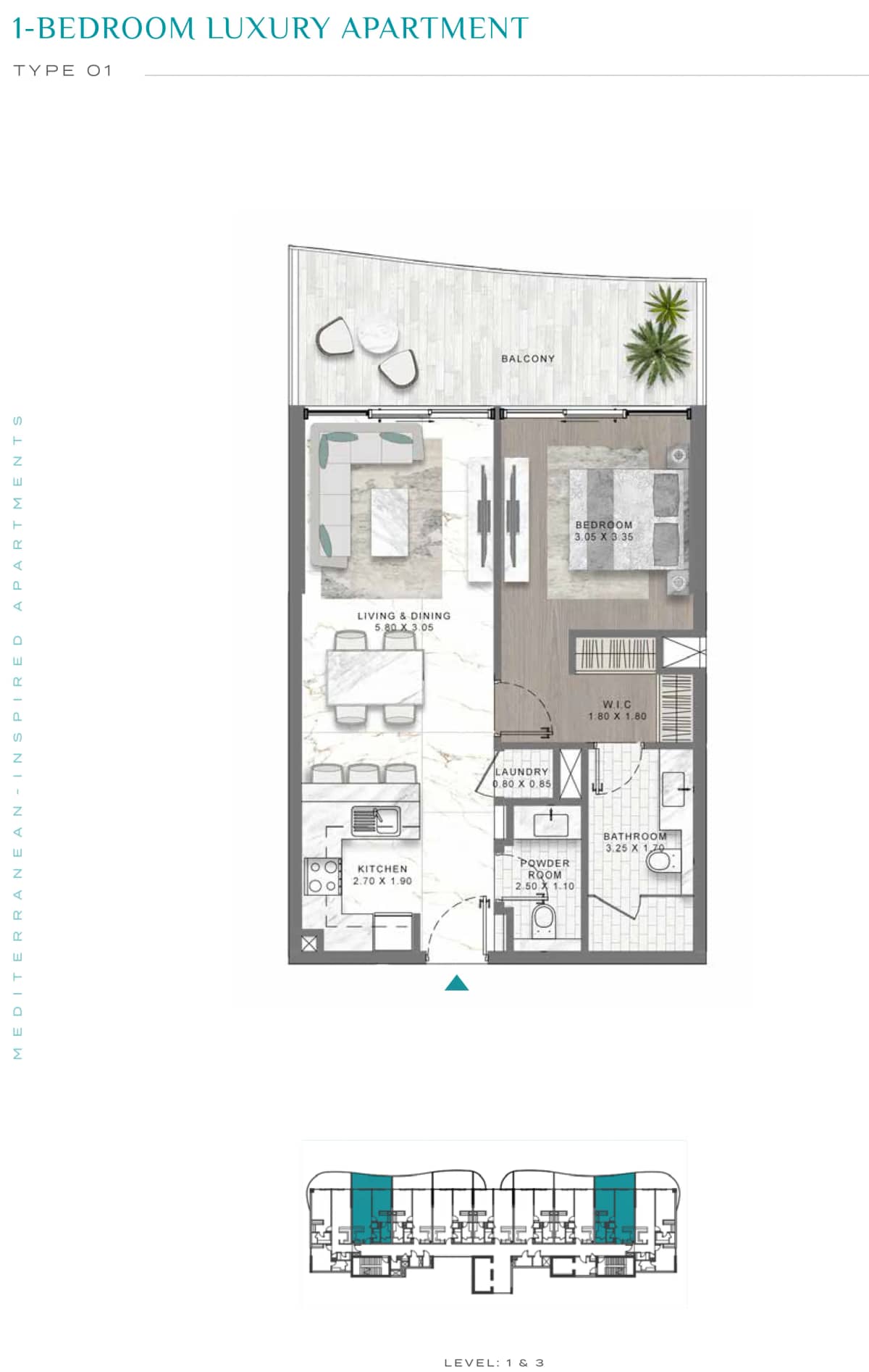 1 Bedroom Apartments
