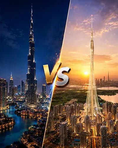 Dubai Creek Tower Vs. Burj Khalifa - Latest Properties Comparison