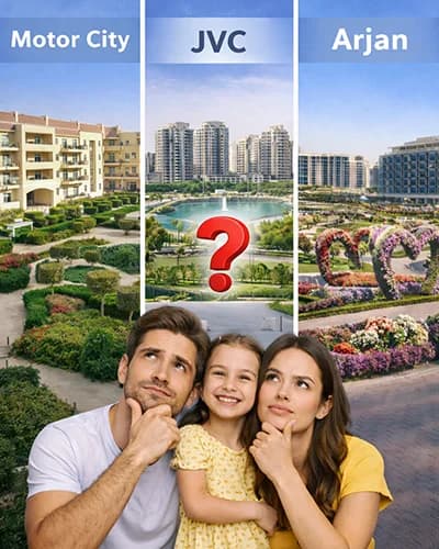 Motor City vs JVC vs Arjan: Best Location for Family Homes in Dubai