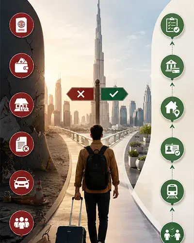 7 Mistakes New Dubai Arrivals Make in 2026 (And the Advisor's Sequence to Avoid Them)