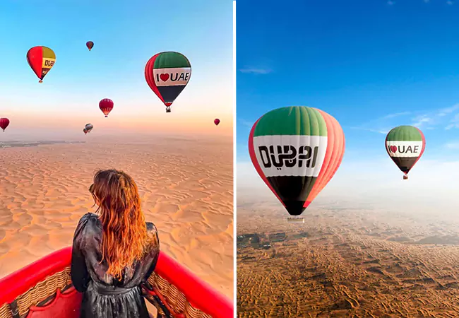 Hot air balloon ride