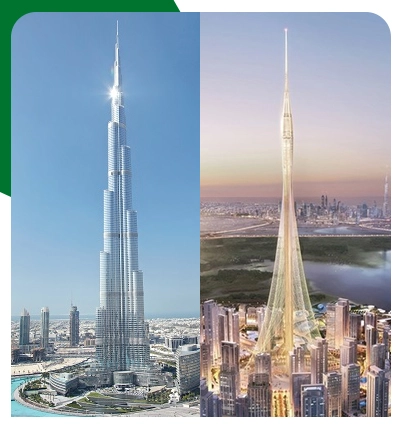 Dubai Creek Tower Vs. Burj Khalifa - Latest Properties Comparison